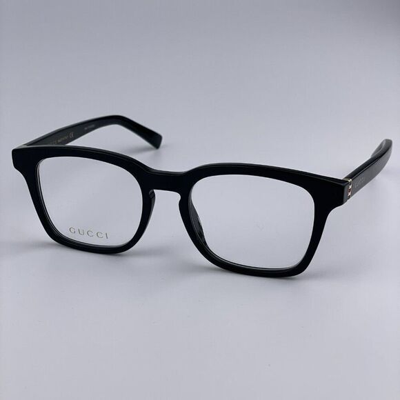 SALE! NEW GUCCI WEB GG0457O 005 Black Gold Square Women Eyeglasses main image 6